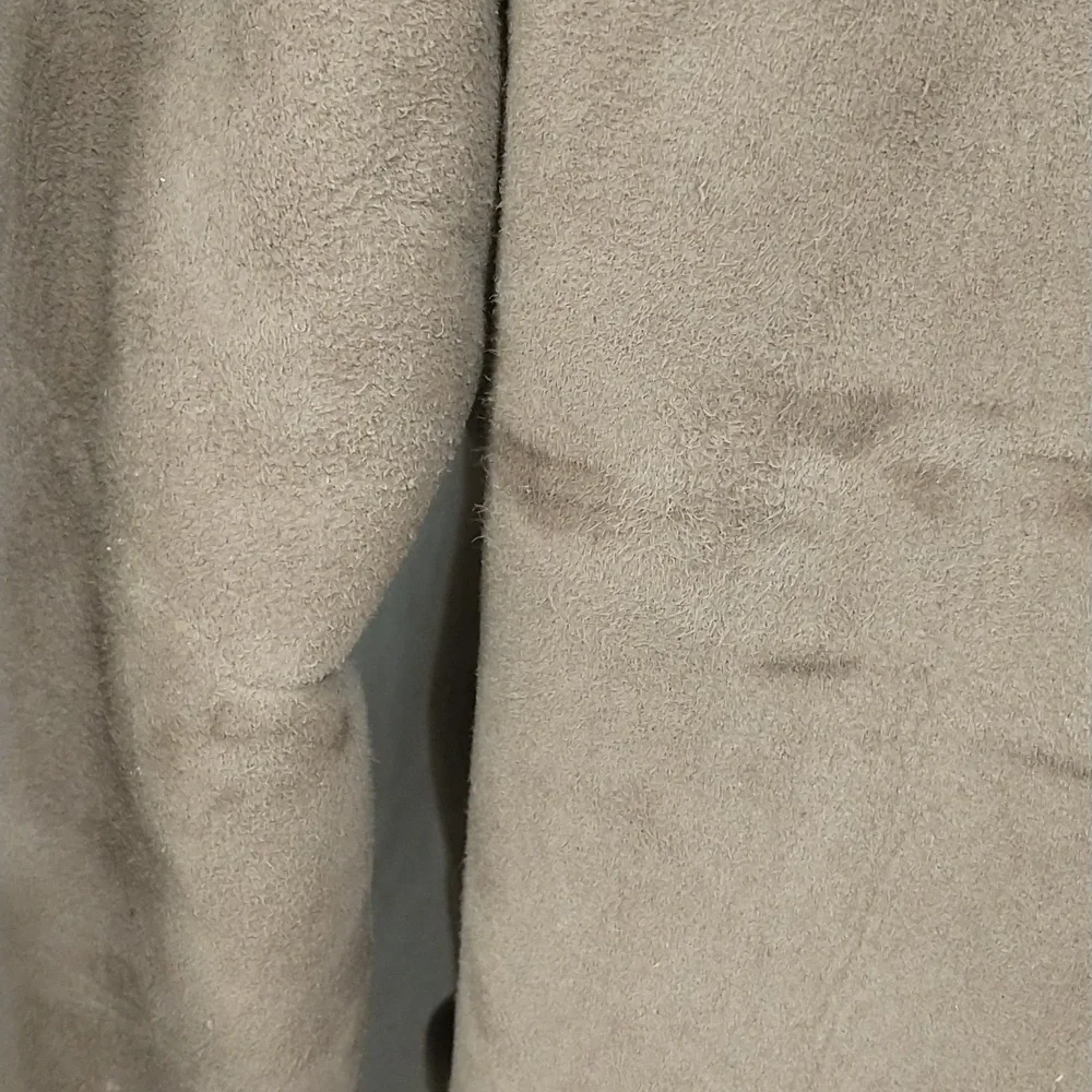 Vintage Shearling Coat USA Made Sawyer Napa Taupe Maxi Oversized Warm SeeMeasure - Picture 9 of 16